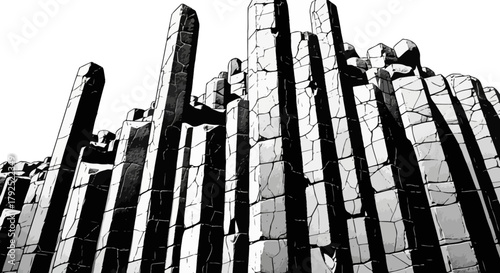 Basalt Columns: A Study in Geometric Rock Formations.
