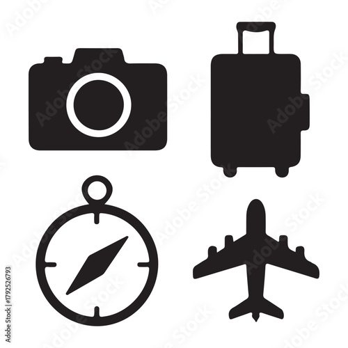 Holiday trip and travel items