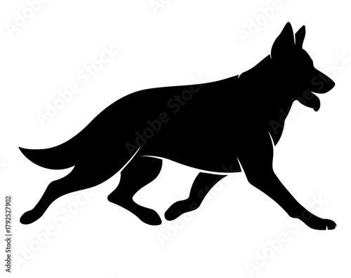 german shepherd vector icon 
