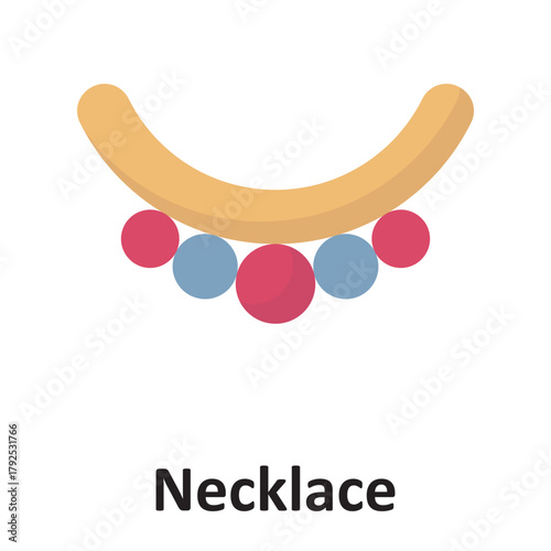 Necklace Vector Icon which can easily modify or edit