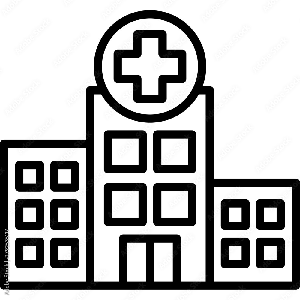 Obraz premium Emergency Room line icon