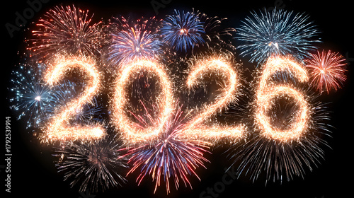 happy new year 2026 fireworks