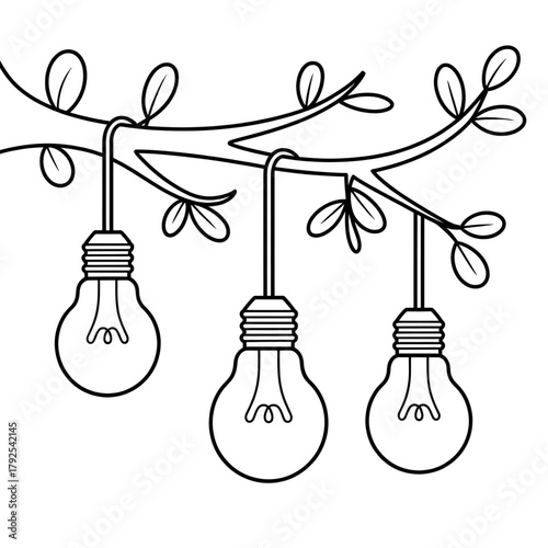 Creative Light Bulb String Art Design for Home Decor
