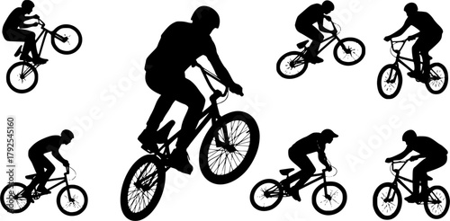 Bmx cycling silhouette, Bmx stunt silhouette, Bmx cyclist silhouette, Bmx cycling, Bmx cyclist, Bmx , Bmx silhouette