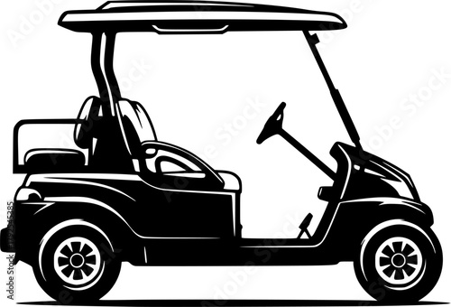 Golf cart silhouette, Golf cart, Golf car silhouette, Golf car, Golf cart clipart, Golf cart logo, Golf cart vector illustration.