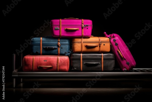 Baggage conveyor belt overflows as travel disruptions mount. Bag