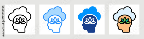 Peace Of Mind Icon Collection Set Multiple Style