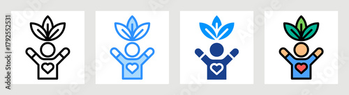Inner Peace Icon Collection Set Multiple Style