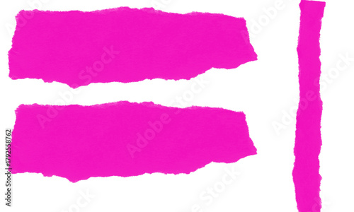 Wallpaper Mural Three pink shapes consisting of two rectangles and one line on a black background Torontodigital.ca