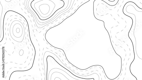 topographic map , abstract height lines vector. topographic map ,vector , abstract height lines on white background