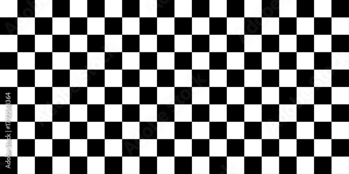 black and white checkered background. Black and white checkered chess and checkerboard pattern design illustration