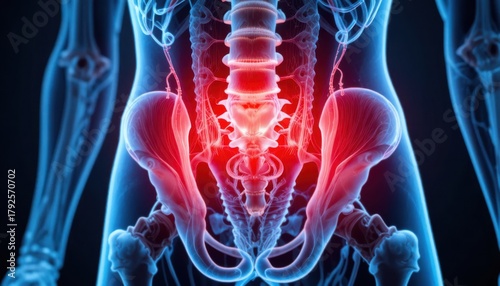 3d rendered illustration of male and female human bodies showing anatomy and skeleton bones for medical science and health healthcare purposes