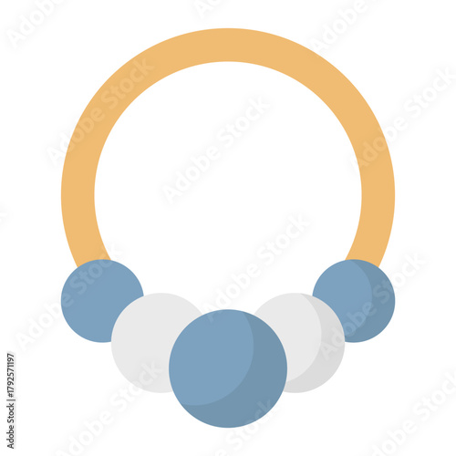 Necklace Vector Icon which can easily modify or edit
