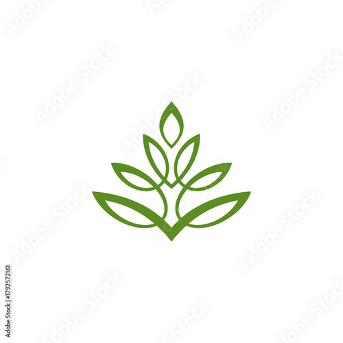 Green leaf, bio leco leaf, Green agriculture leaf symbol.