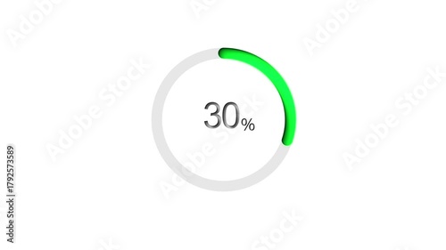 infography circle animation percentage