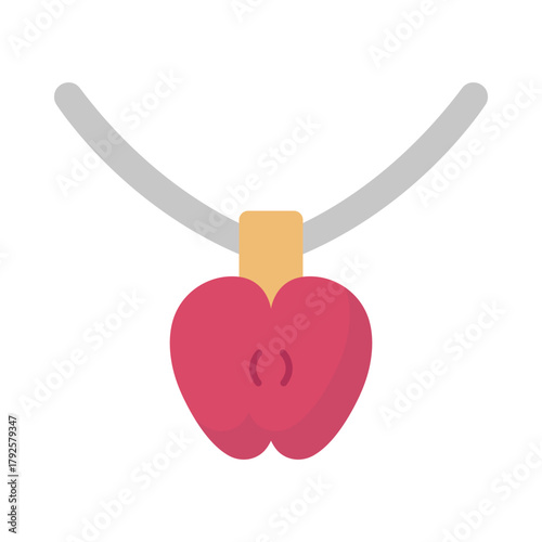 Necklace locket Vector Icon which can easily modify or edit