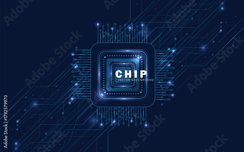Circuit board chip background