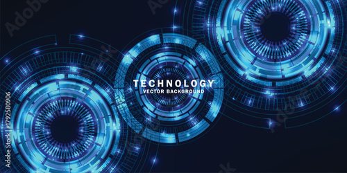 Abstract futuristic electronic circuit technology background