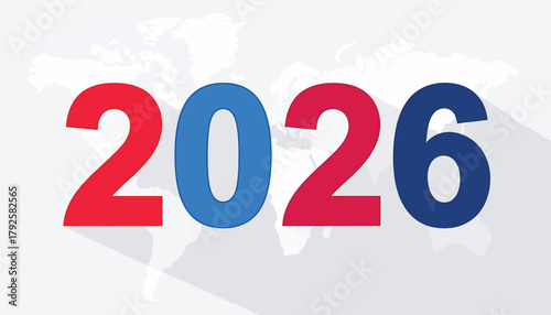 2026 Happy New Year Typography Vector Collection