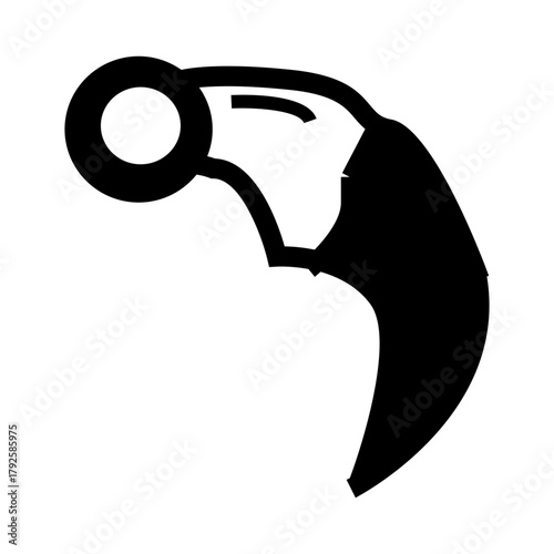 vector illustration of a knife 