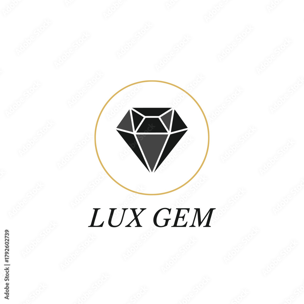 Fototapeta premium Lux Gem Diamond Jewelry Jewelers Logo