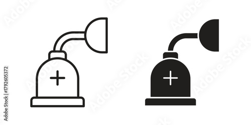 Anesthesia icon logo design element. minimalist style icons