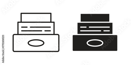 Archives icon logo design element. minimalist style icons