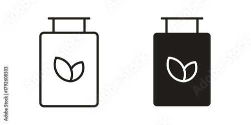 Biogas icon logo design element. minimalist style icons