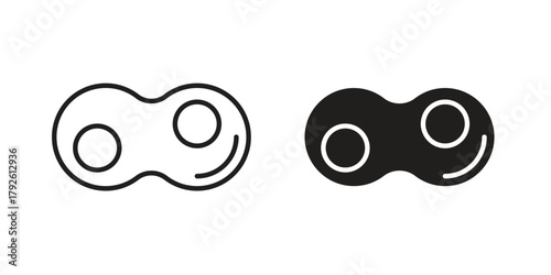 Cell division icon logo design element. minimalist style icons