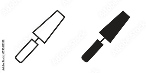 Chisel icon logo design element. minimalist style icons