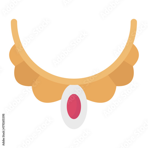 Necklace Vector Icon which can easily modify or edit