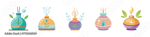 Decorative aromatherapy diffusers, burners, humidifiers, and incense