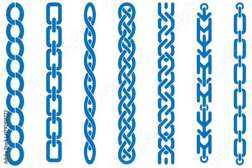 Set of various chain border designs | Link chain collection Chain silhouette, Chain vector clipart, Metal chain silhouette, Metal chain, Silhouette of chain, Chain vector bundle. Child s Swing Set