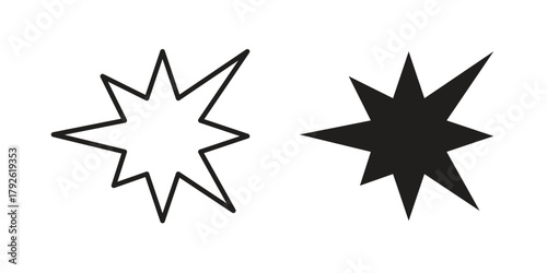 Explosion icon logo design element. minimalist style icons