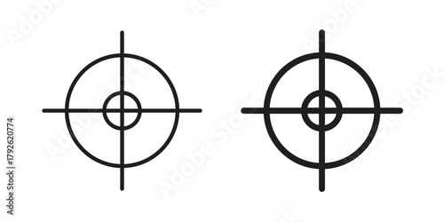 Focus icon logo design element. minimalist style icons