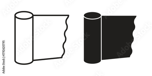 Foil icon logo design element. minimalist style icons