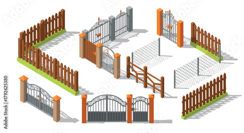 Discover versatile fencing and gate designs for property boundaries, offering security and aesthetic appeal in various styles