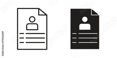 Job appslication icon logo design element. minimalist style icons