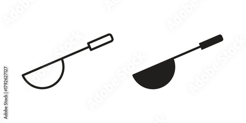 Ladle icon logo design element. minimalist style icons