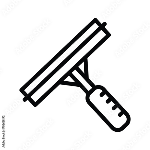 Illustration of a squeegee, perfect for window cleaning and maintenance themes