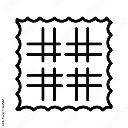 Illustration of a cleaning cloth, ideal for hygiene and cleanliness concepts