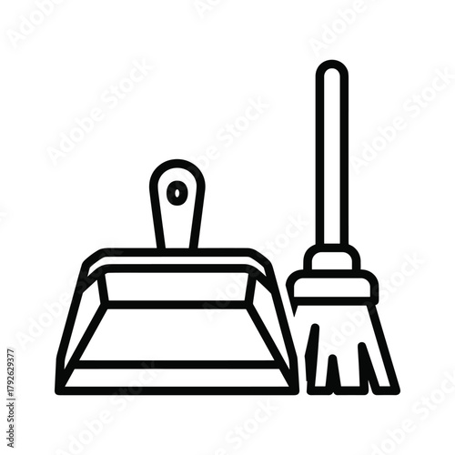 Dustpan and brush, essential cleaning tools for maintaining a tidy and organized space