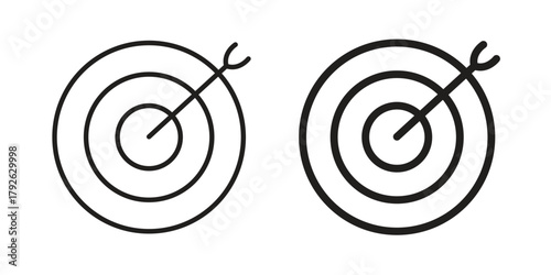 Mission icon logo design element. minimalist style icons