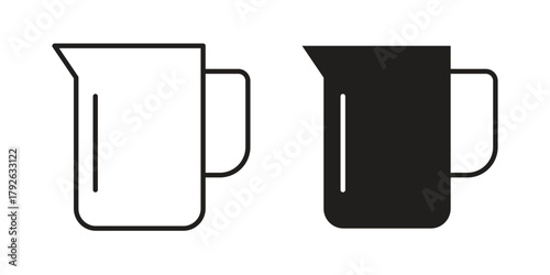 Pitcher icon logo design element. minimalist style icons