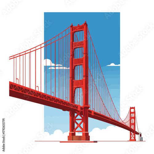 Golden Gate Bridge San Francisco Vector