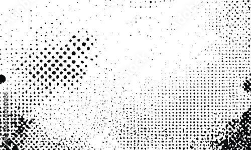 Abstract vintage stone, concrete, dirt, noise surface pattern. Grunge halftone background Vector, black and white error glitch art design grunge background Dot pop art comic sport style vector .	