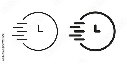Quick icon logo design element. minimalist style icons
