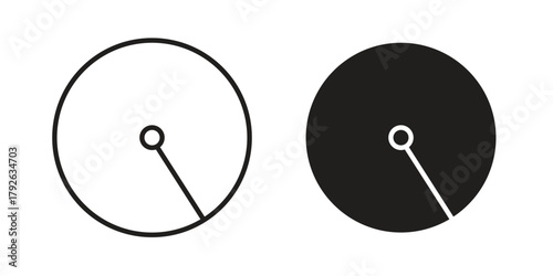 Radius icon logo design element. minimalist style icons