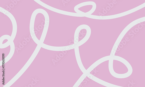 Abstract Pink Background with Wavy Line Pattern and Fluid Shape Design.