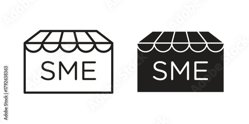 SME icon logo design element. minimalist style icons